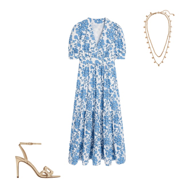 4th bundle featuring 2 items which compliment Bella Puff Sleeve Maxi Dress-Ivory, Trailing Yarrow