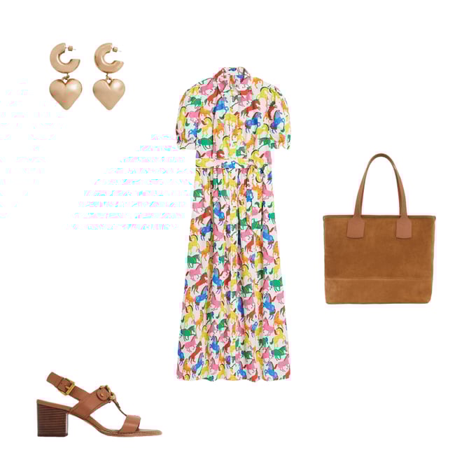 6th bundle featuring 3 items which compliment Alexa Maxi Shirt Dress-Multi, Pony Club