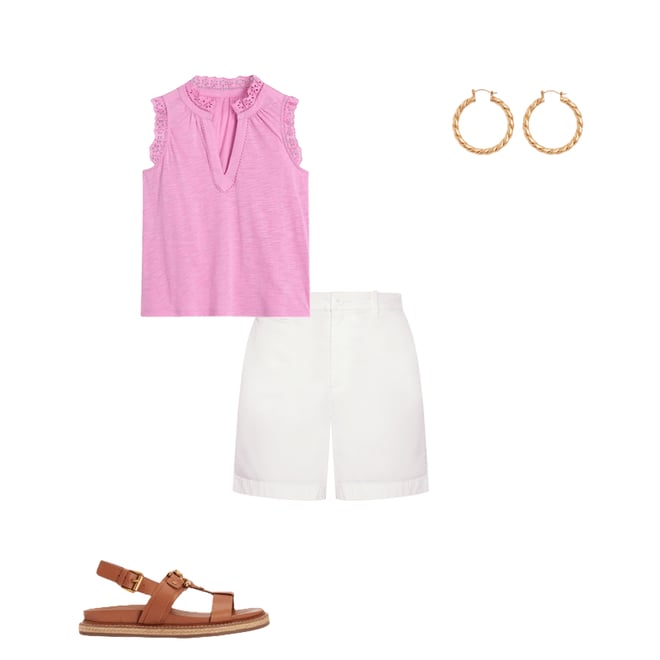 3rd bundle featuring 3 items which compliment Barnsbury Chino Shorts-White
