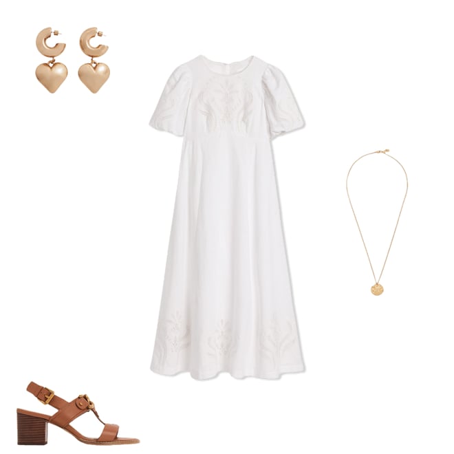 1st bundle featuring 3 items which compliment Empire Broderie Tea Dress-White