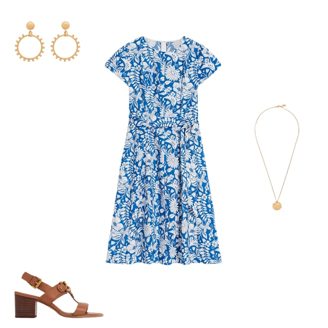 1st bundle featuring 3 items which compliment Imo Cotton Short Dress-Gallery Blue, Wildflower Trail