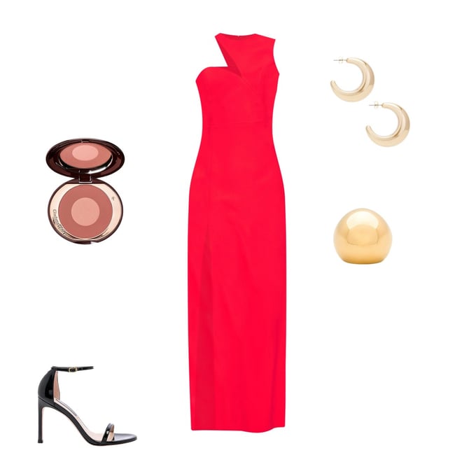 Amanda Uprichard x REVOLVE Gilda Gown in Crimson | REVOLVE