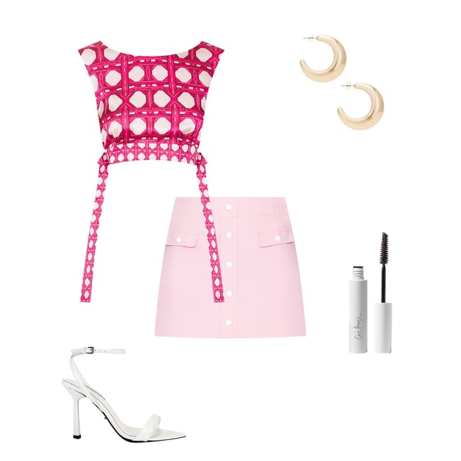 Amanda Uprichard Harley Skirt in Antique Rose | REVOLVE