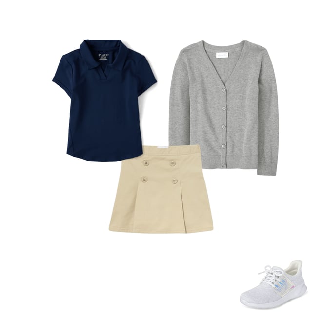 4th bundle featuring 3 items which compliment Girls Uniform Performance Polo
