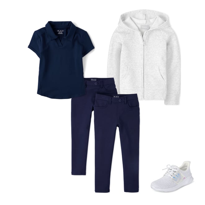 3rd bundle featuring 3 items which compliment Girls Uniform Performance Polo
