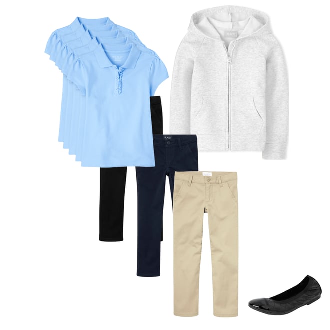 7th bundle featuring 3 items which compliment Girls Quilted Ballet Flats