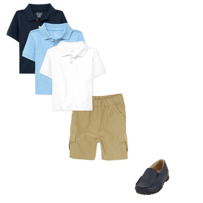 7th bundle featuring 2 items which compliment Baby And Toddler Uniform Pique Polo 3-Pack