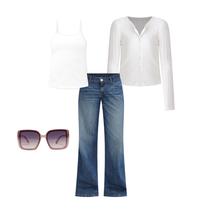 Low-Rise Baggy Wide Leg Jean