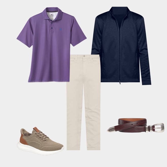 3rd bundle featuring 4 items which compliment XC4® Performance Gingham Polos + Cool Degree™