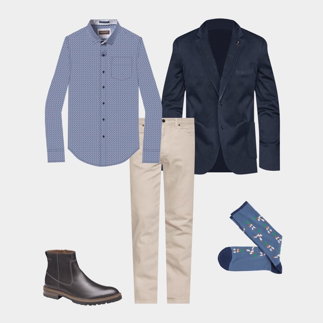 1st bundle featuring 4 items which compliment Printed Cotton Shirt