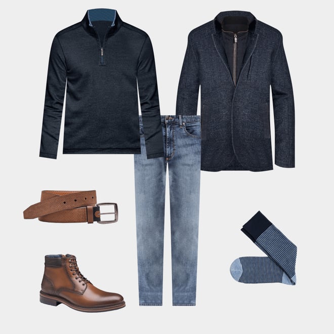 1st bundle featuring 5 items which compliment XC Flex® Connelly Plain Toe Boot