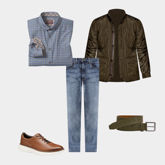 1st bundle featuring 4 items which compliment Micro-Textured Suede Belt