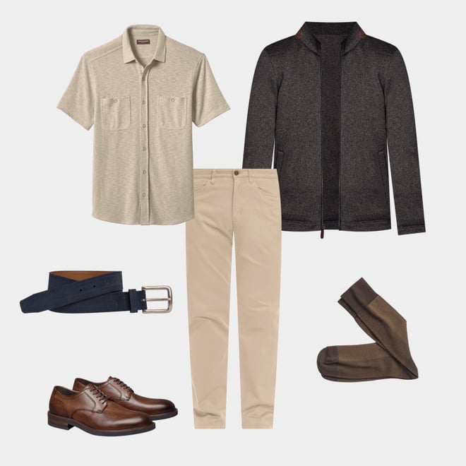 1st bundle featuring 5 items which compliment Herringbone Panel Socks