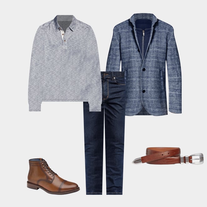 1st bundle featuring 4 items which compliment XC Flex® Raleigh Cap Toe Zip Boot