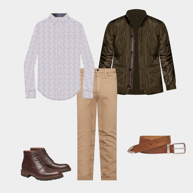 1st bundle featuring 4 items which compliment Dudley Lug Plain Toe Boot