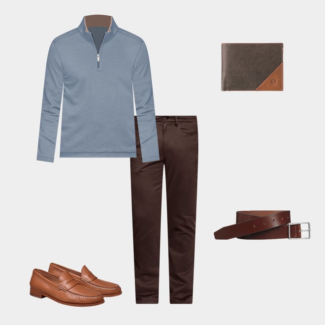 3rd bundle featuring 4 items which compliment XC4® Performance Reversible Quarter-Zip