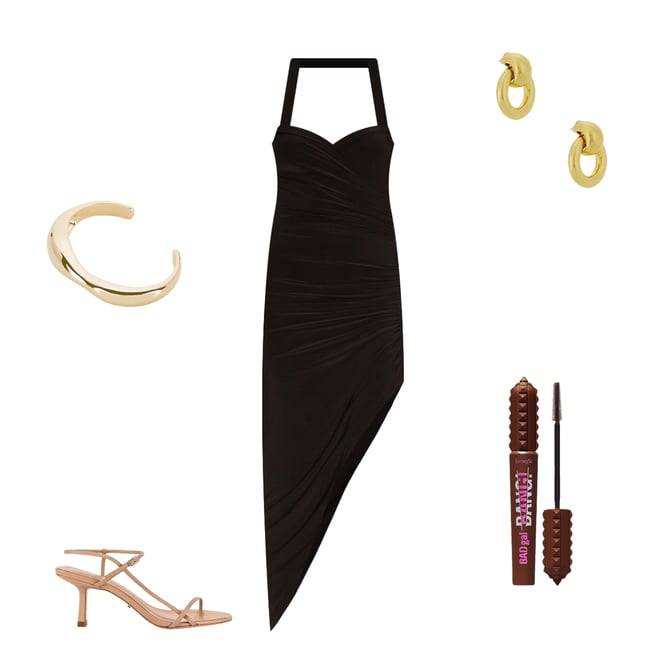 2nd bundle featuring 4 items which compliment Cayla Side Drape Gown