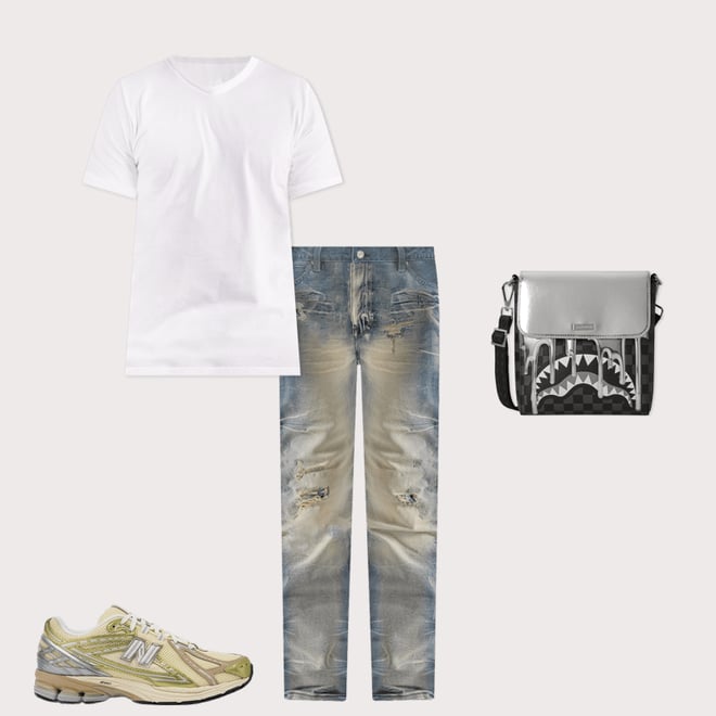 Sprayground Metallic Drips Messenger Bag