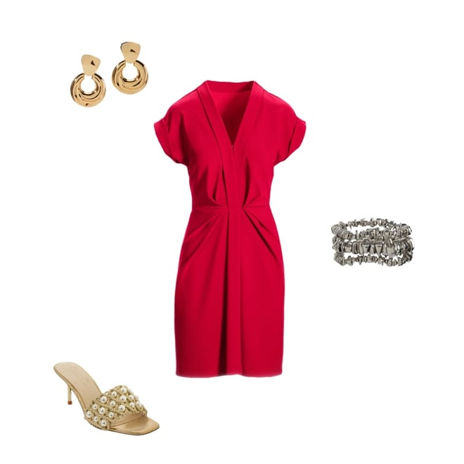 Beyond Travel V Neck Drape Dress French Kiss