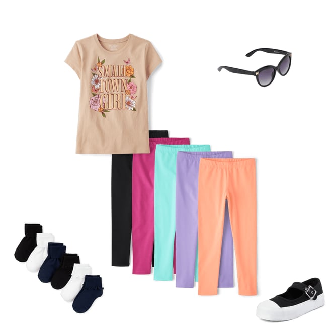 6th bundle featuring 4 items which compliment Girls Platform Mary Jane Sneakers