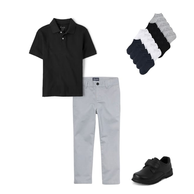 2nd bundle featuring 3 items which compliment Boys Uniform Stretch Relaxed Straight Chino Pants