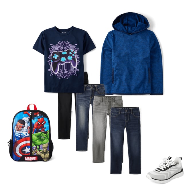 9th bundle featuring 4 items which compliment Boys Straight Jeans 4-Pack