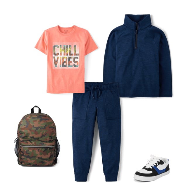 2nd bundle featuring 4 items which compliment Boys Camo Backpack