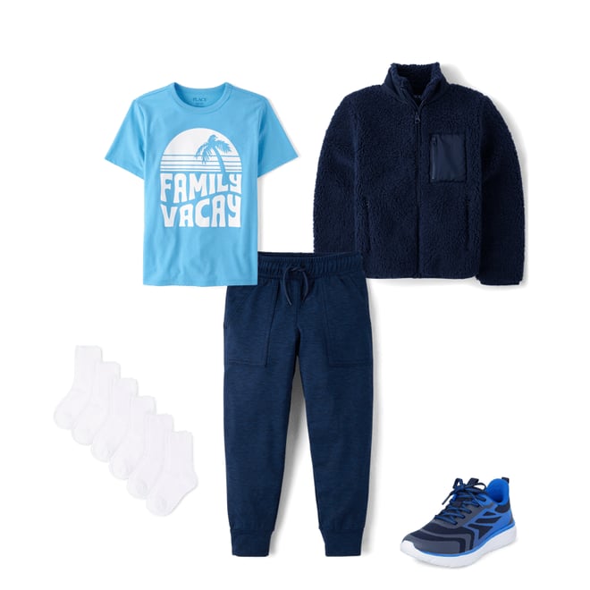 3rd bundle featuring 4 items which compliment Boys Cozy Active Marl Jogger Pants
