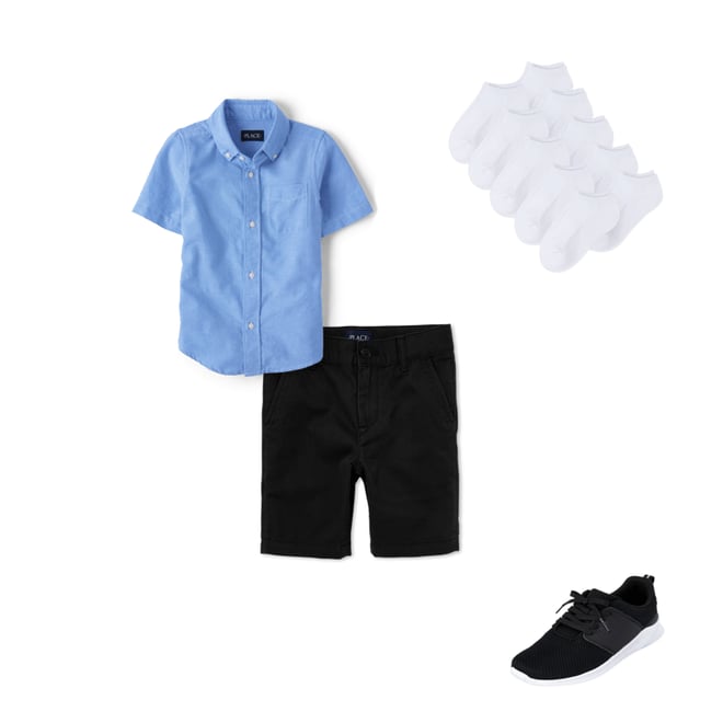 4th bundle featuring 3 items which compliment Kids Uniform Oxford Button Down Shirt