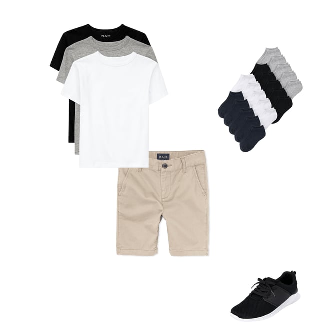 3rd bundle featuring 3 items which compliment Boys Uniform Stretch Chino Shorts - Slim