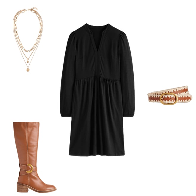 1st bundle featuring 3 items which compliment Naomi Relaxed Jersey Dress-Black