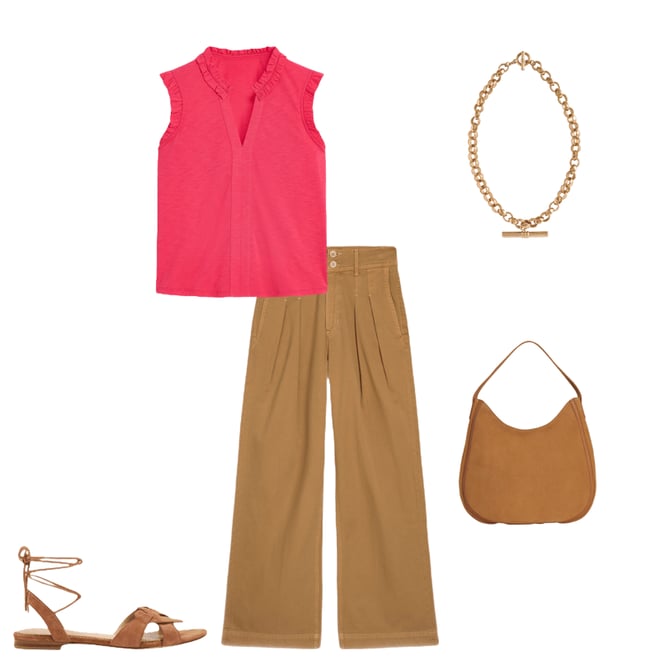 1st bundle featuring 4 items which compliment Lola Sleeveless Top-Rethink Pink