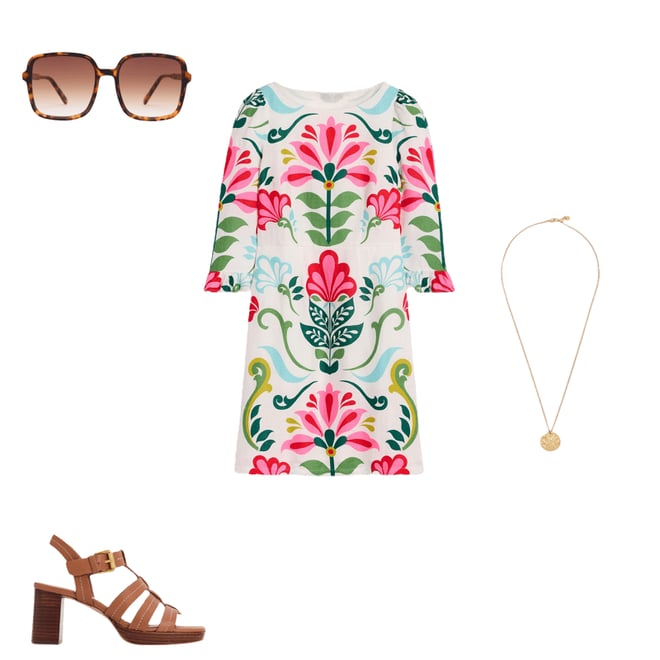 1st bundle featuring 3 items which compliment Linen Flute Sleeve Dress-Ivory, Decorative Stems