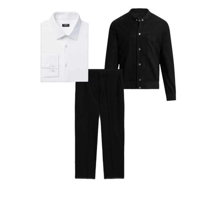 Extra Slim Stretch Modern Tech 1mx Dress Shirt