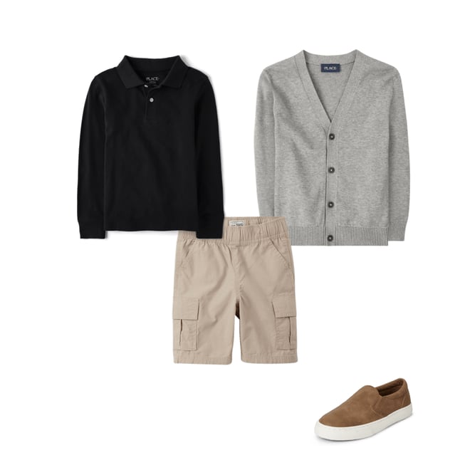 9th bundle featuring 3 items which compliment Boys V Neck Cardigan