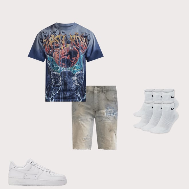 First Row DEPT Rhinestone Tee