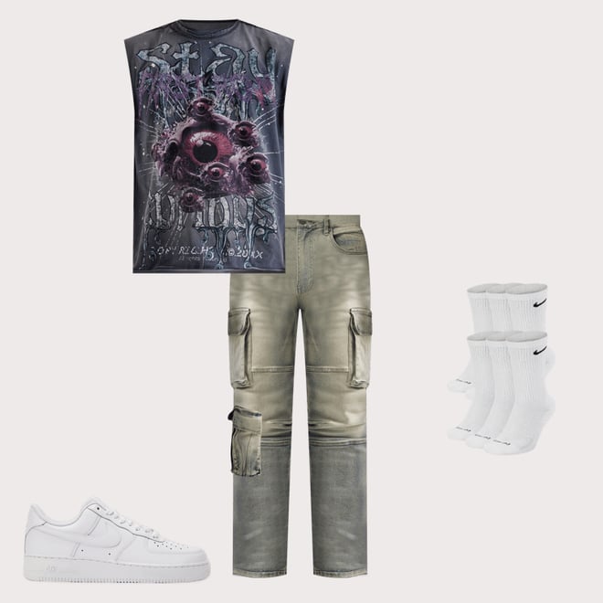 First Row Stay Curious Sleeveless Tee