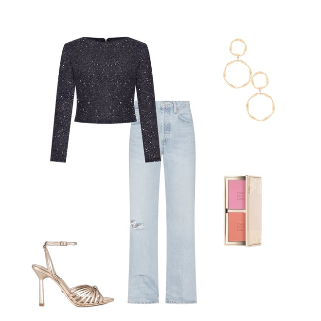 2nd bundle featuring 4 items which compliment Torrey Sequin Top