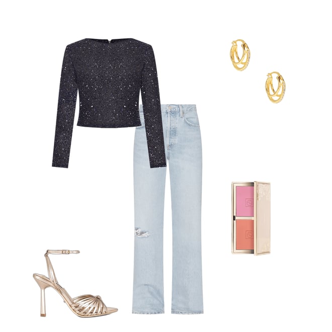 3rd bundle featuring 4 items which compliment Torrey Sequin Top
