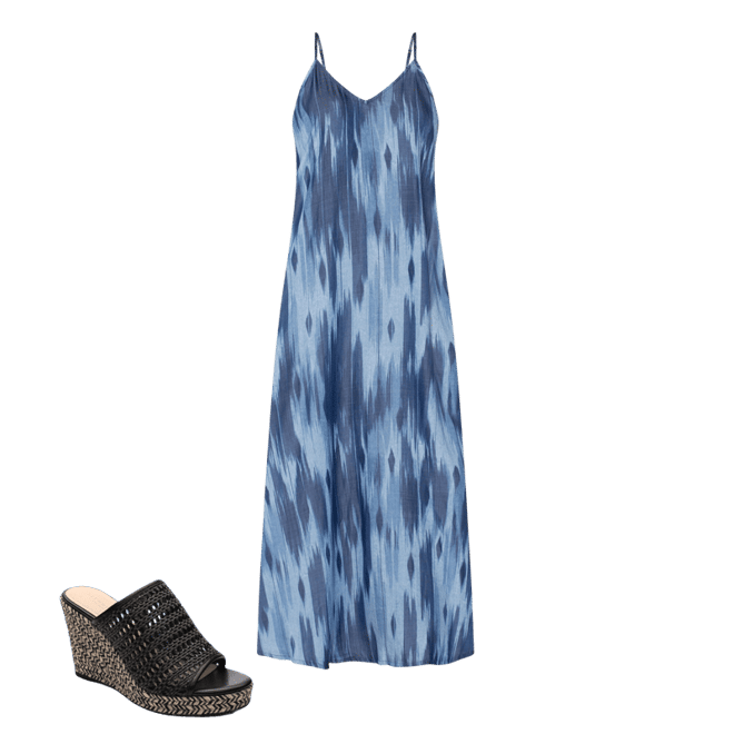 (取寄) リバプールロサンゼルス レディース スパゲッティ ストラップ マキシ ドレス ウィズ ポケッツ Liverpool Los Angeles women Spaghetti Strap Maxi Dress With Pockets Water Color Ikat SPAGHETTI STRAP MAXI WITH POCKETS – LIVERPOOL LOS ANGELES