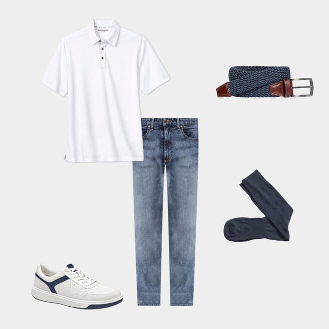 1st bundle featuring 4 items which compliment Vintage Slub Polo