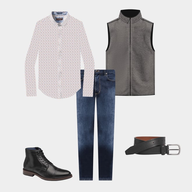 1st bundle featuring 4 items which compliment XC Flex® Raleigh Cap Toe Zip Boot