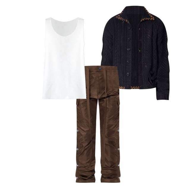 3rd bundle featuring 2 items which compliment Snap Zipper II Cargo Pants - Brown