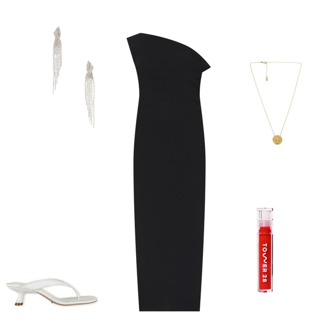 maxi dress tropical Lady Black Tie - August Tropical Maxi Dress