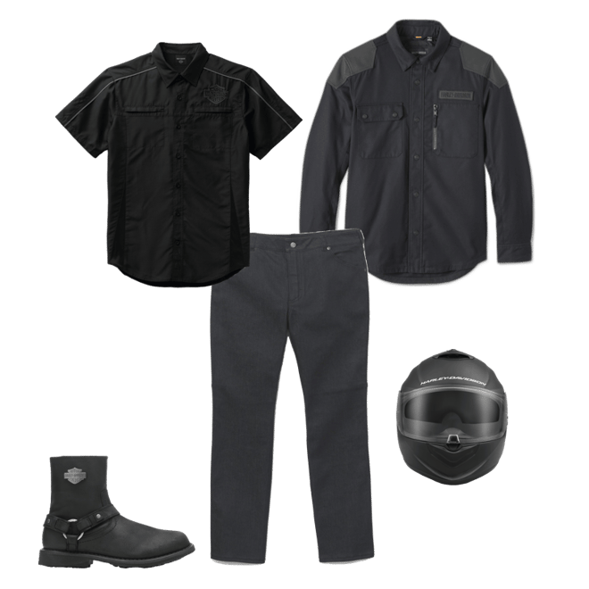 さばお Men's Performance Bar & Shield Shirt | Harley-Davidson USA