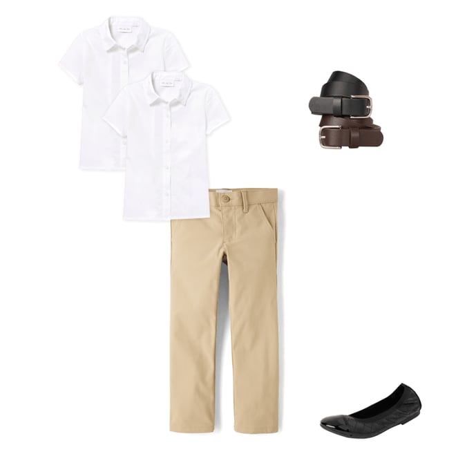 3rd bundle featuring 3 items which compliment Girls Uniform Button Up Shirt 2-Pack