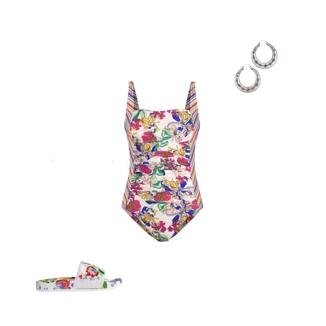 MARILYN RUCHED ONE PIECE