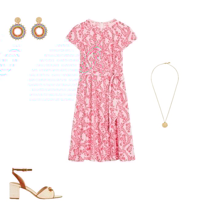1st bundle featuring 3 items which compliment Imo Cotton Short Dress-lvory, Vine Silhouette