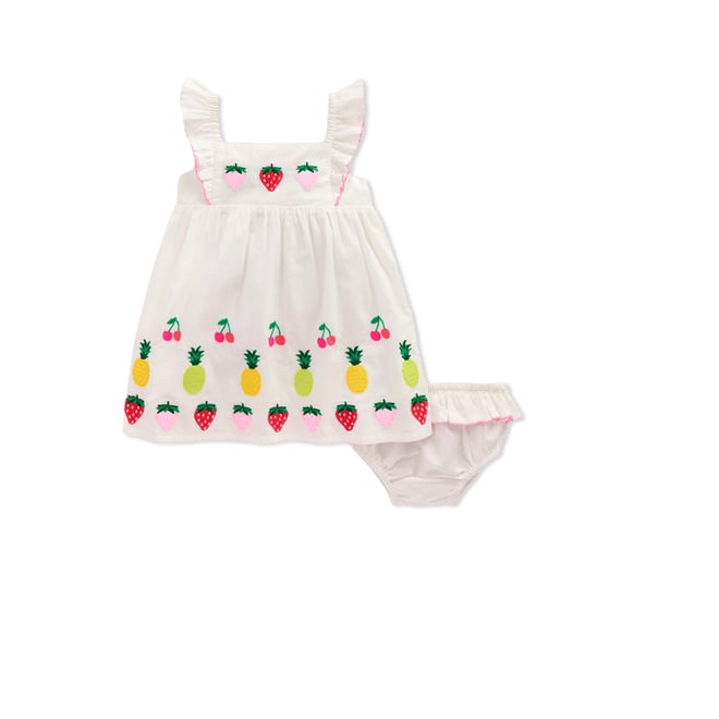 3rd bundle featuring 0 items which compliment Appliqué Ruffle Dress-Soft Ivory Fruit