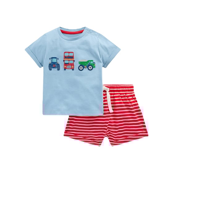 1st bundle featuring 0 items which compliment Superstitch Jersey Short Set-Blue Transport Set